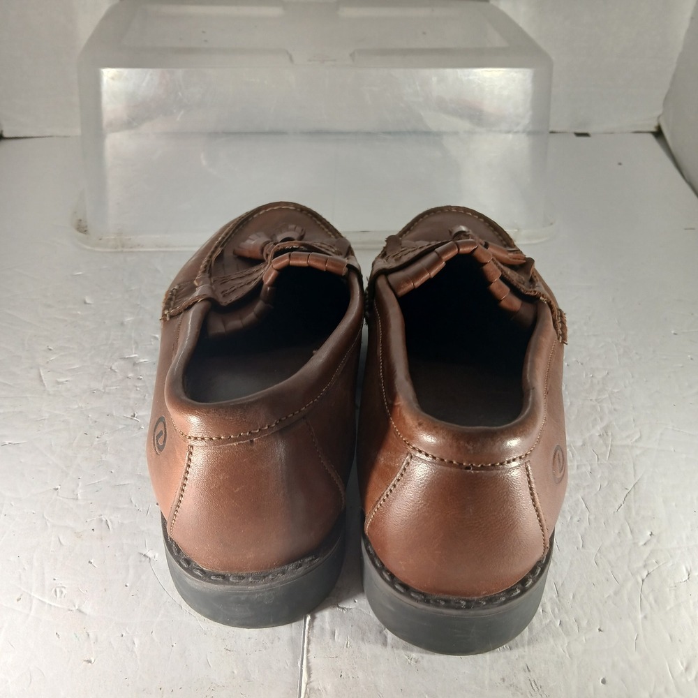 Dexter Kiltie Tassel Loafers 10W Brown Leather Comfort Dark Academia Prep - Picture 6 of 10